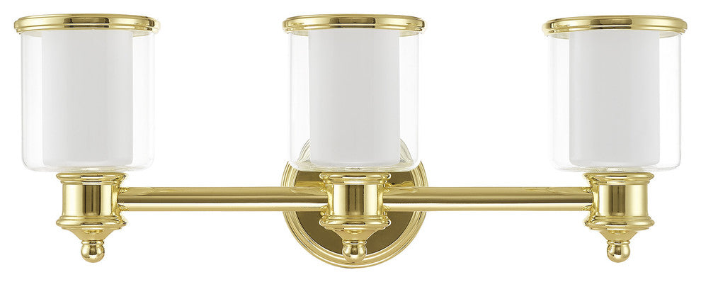 Livex Lighting Polished Brass 3-Light Bath Vanity