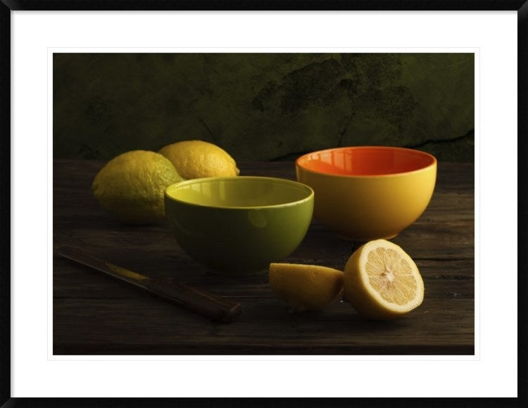 "Lemons" Framed Digital Print by Luiz Laercio, 38"x29"