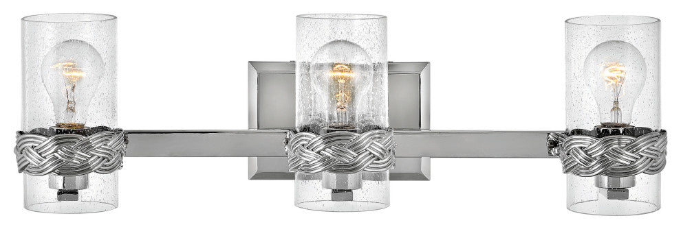 Hinkley Nevis Three Light Vanity, Polished Nickel
