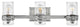 Hinkley Nevis Three Light Vanity, Polished Nickel