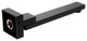 Black Matte Square Foldable Tub Spout