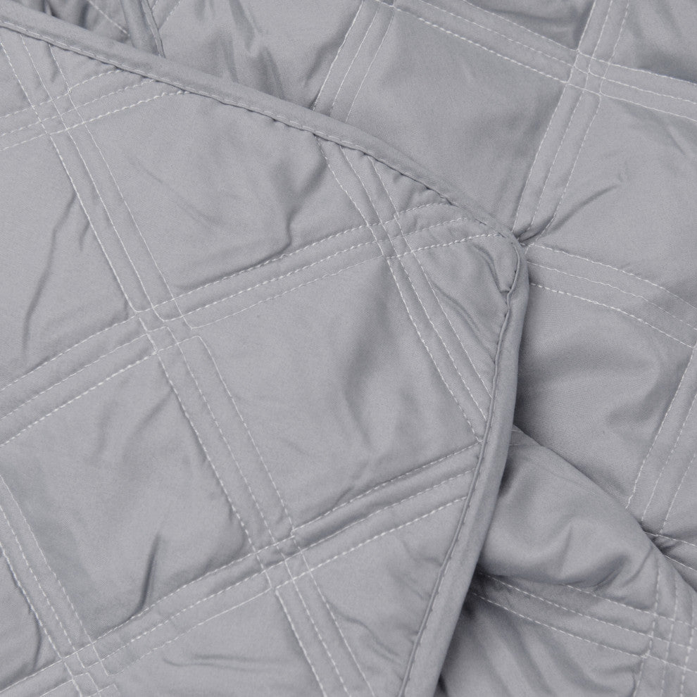 Charleston Down Alternative Bed Spread Set, Ash Gray, Twin
