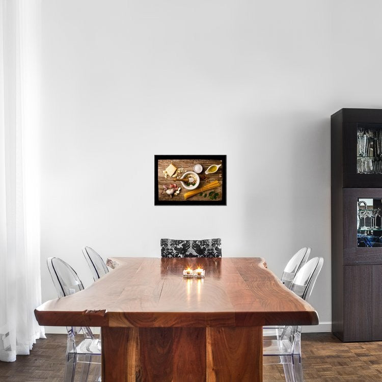 "Pesto" Framed Canvas Giclee by Luiz Laercio, 23x16"