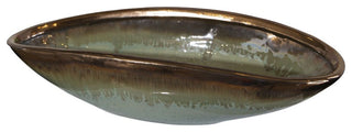 Uttermost Iroquois Green Glaze Bowl
