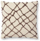 Loloi PLL0043 Ivory / Black 18" x 18" Cover w/Poly Pillow