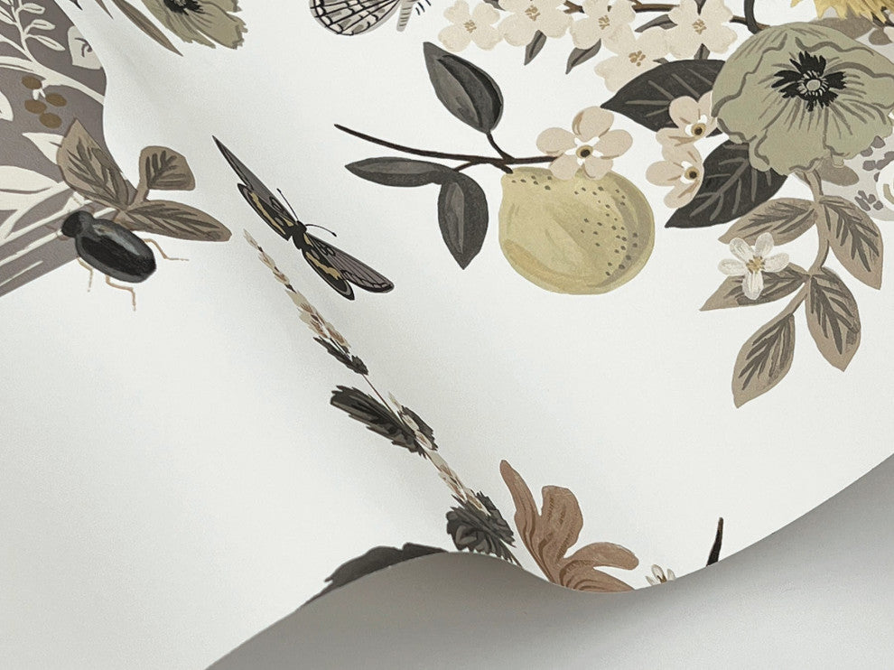 Flower Studies Linen Wallpaper