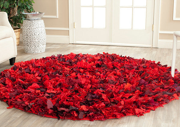 Safavieh Shag Sg951E Rug, Red/Multi, 2'3"x11'0" Runner