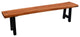 Live Edge Locust Ridgemont Bench, Cedar Stain, 6 Foot