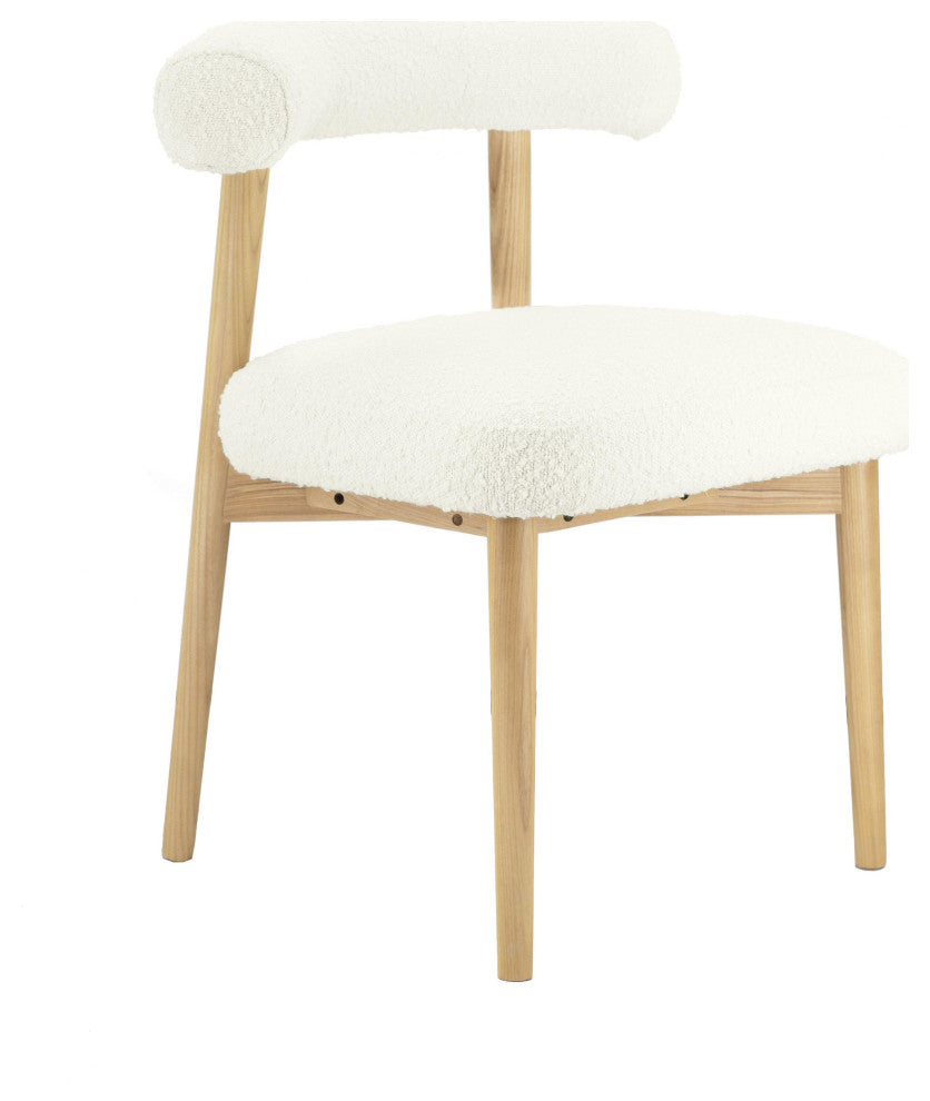 Spara Boucle Side Chair, Cream
