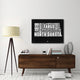 "North Dakota Black and White Map" Fine Art Print