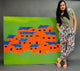Landscape Artwork Architecture Painting Houses Abstract Wall Art