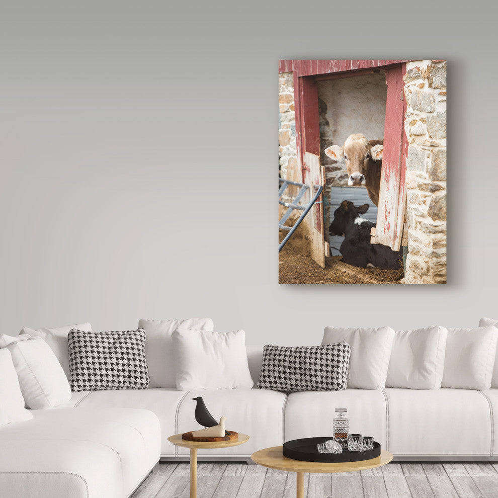 Aledanda 'Cows Resting' Canvas Art, 35"x47"