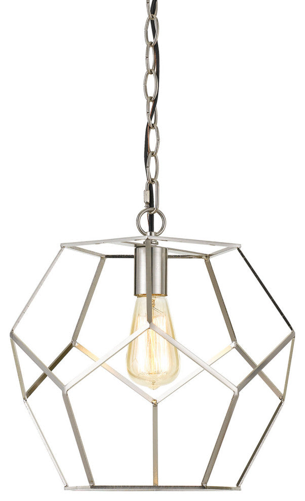 Harriet Geometric Pendant Light, Chrome