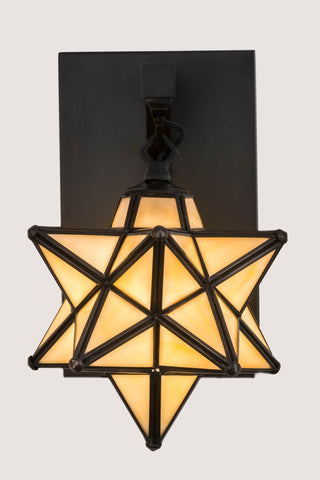8 Wide Moravian Star Wall Sconce