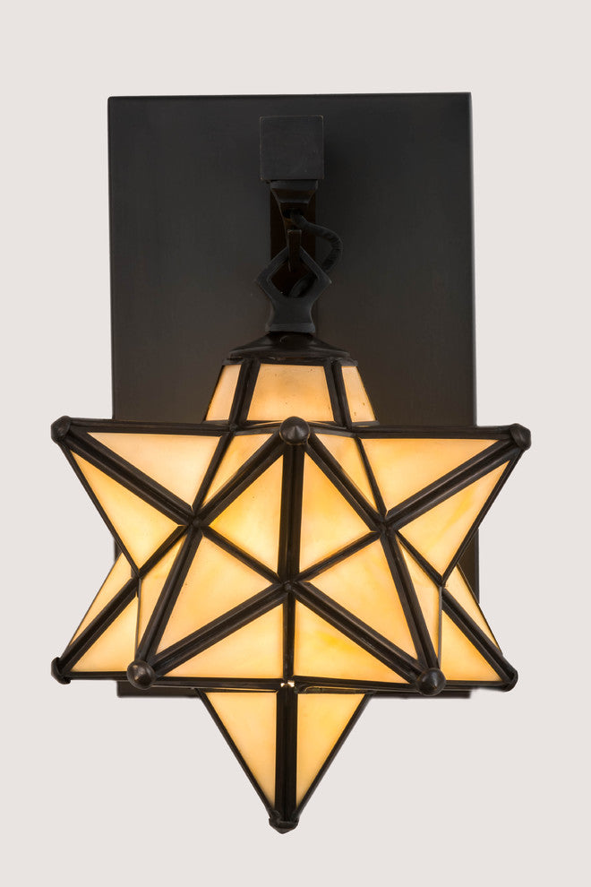 8 Wide Moravian Star Wall Sconce