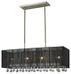 Zlite 890-34BK 4-Light Island/Billiard, Black