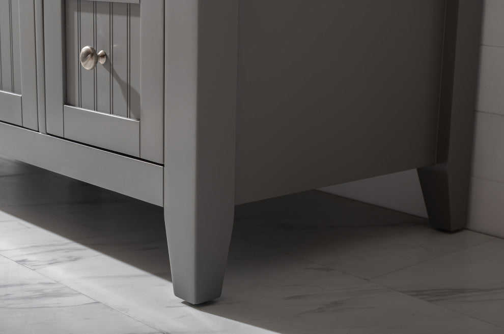 The Alpine Bathroom Vanity, Gray, 54", Single Sink, Freestanding