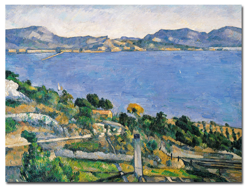 'The Little Bridge, 1879' Canvas Art by Paul Cezanne