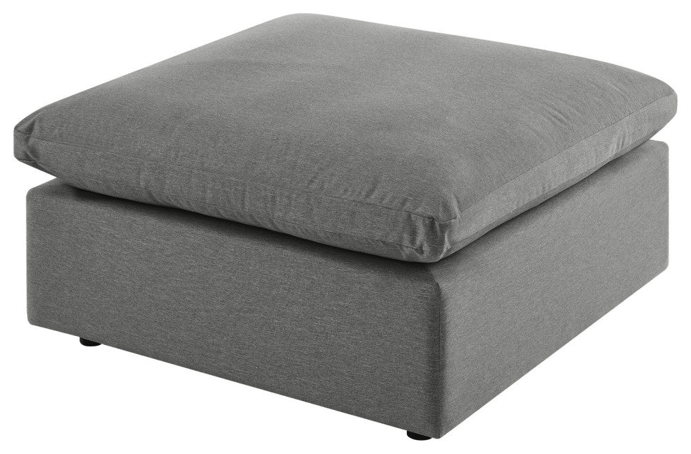 Modular Lounge Sectional Deep Sofa Set, Charcoal Gray, Modern, Outdoor