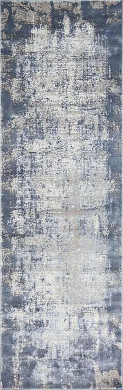Loloi Patina Pj-01 Organic/Abstract Rug, Denim/Gray, 5'3"x5'3" Round