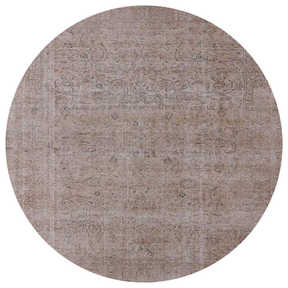 Ahgly Company Indoor Round Mid-Century Modern Area Rugs, 4' Round