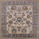 Ahgly Company Indoor Square Mid-Century Modern Area Rugs, 7' Square