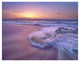 "Sandy beach at sunset, Oahu, Hawaii" Paper Print by Tim Fitzharris, 34"x26"