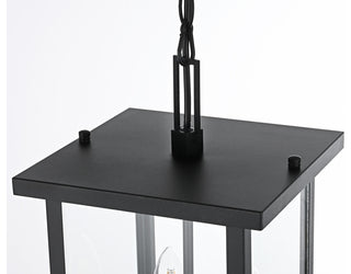 Home Living 9" Outdoor Pendant, Black