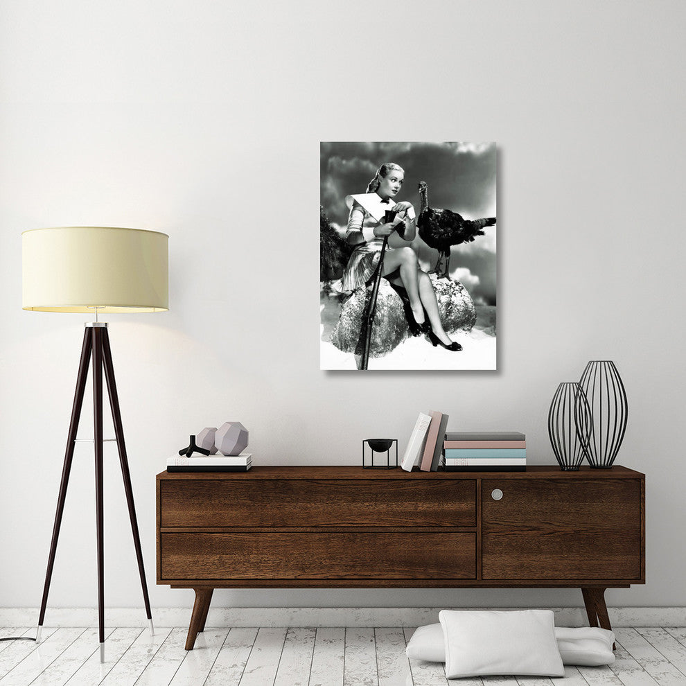 "Doris Day with a Thanksgiving Turkey" Canvas by Hollywood Photo Archive, 31x40"