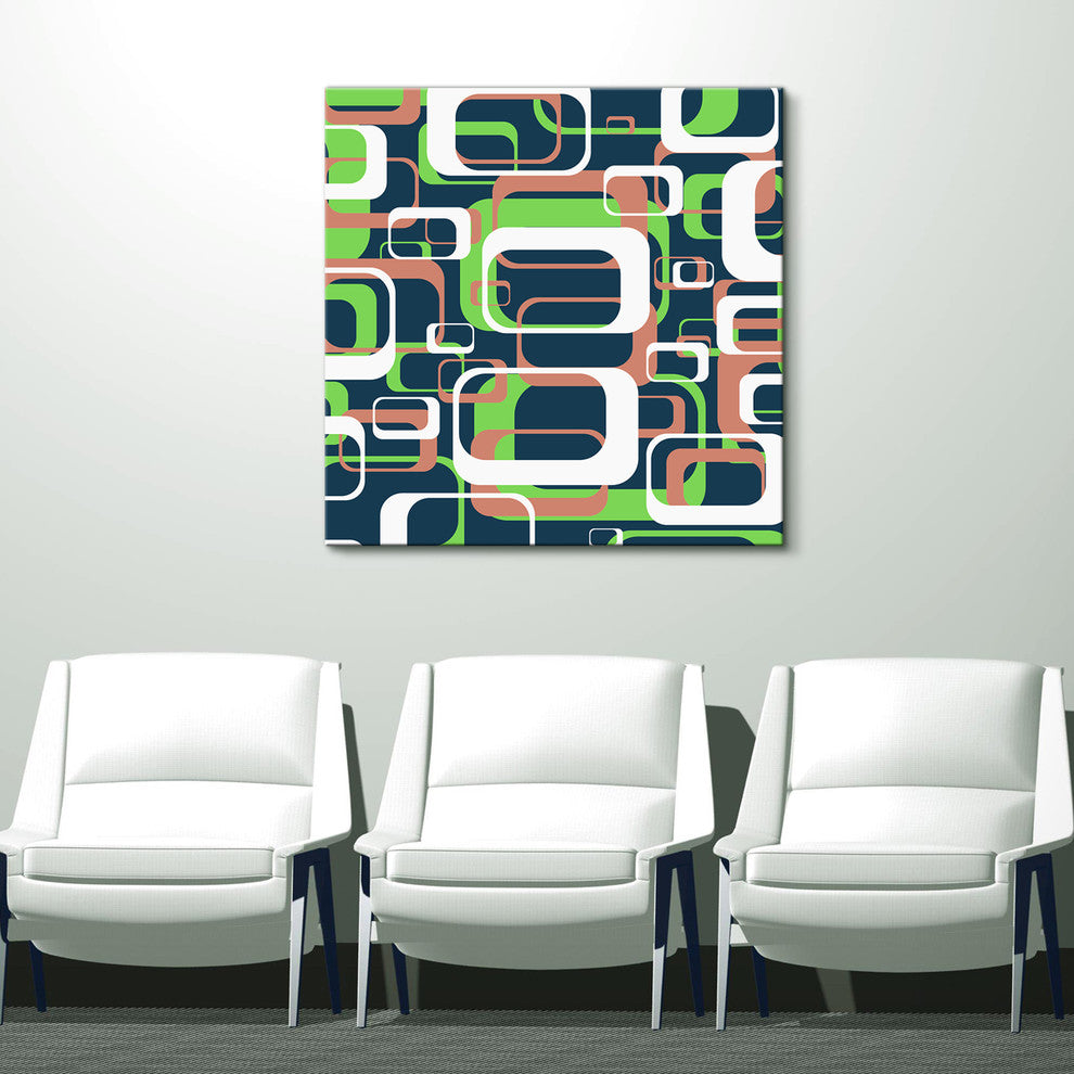 Geometric Study XIV Canvas Wall Art, Single Panel