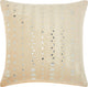 Nourison Mina Victory Life Styles Velvet Mirror Stripe Ivory Throw Pillow