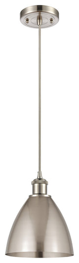 Ballston Dome Mini Pendant, Brushed Satin Nickel