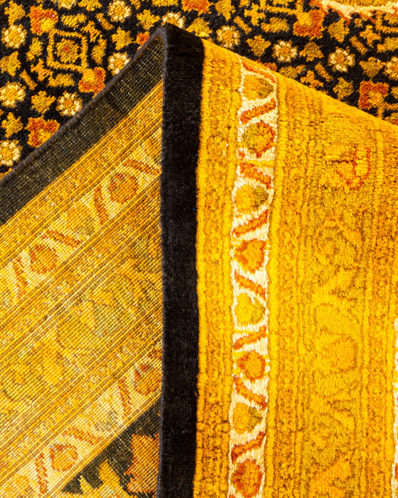Fine Vibrance, One-of-a-Kind Handmade Area Rug Black, 18'7"x11'10"