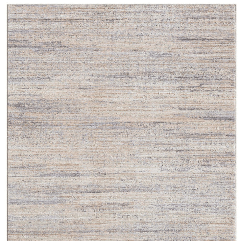 8' X 10' Gray Floral Area Rug