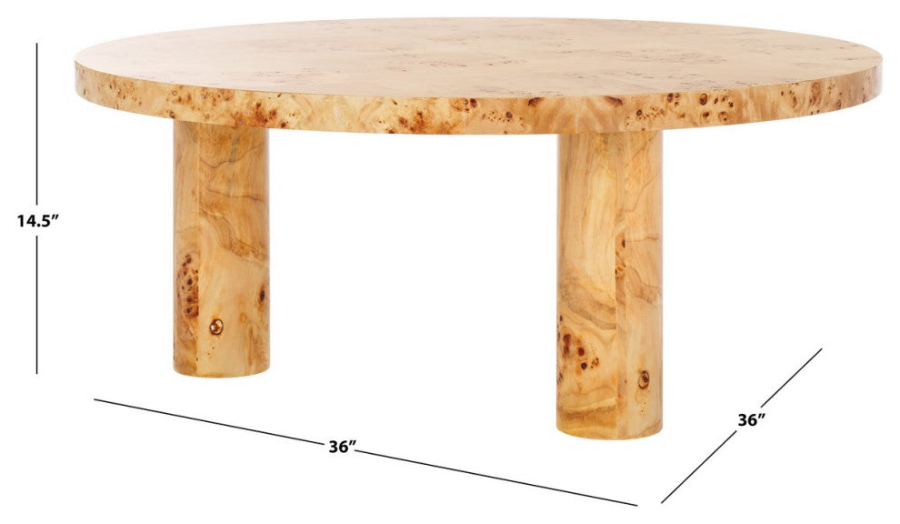Safavieh Couture Everbella Burled Mappa Table