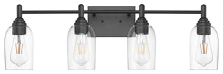 4 Light 30.9 in. Matte Black Vanity Light
