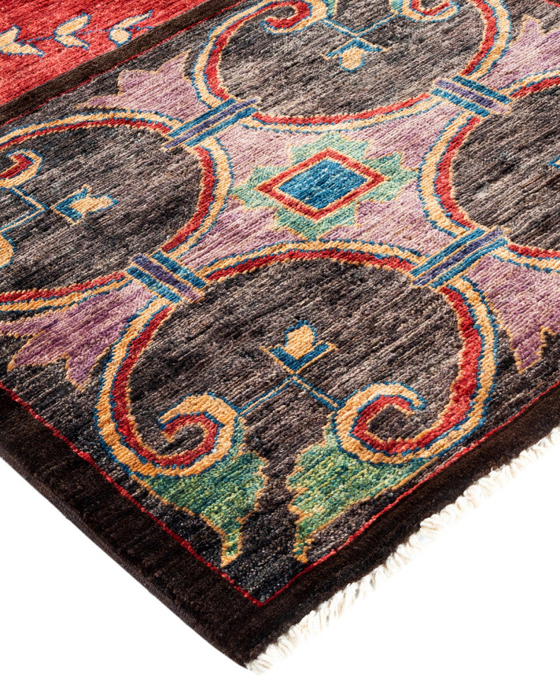 Eclectic, One-of-a-Kind Handmade Area Rug Brown, 17' 7" x 12' 3"