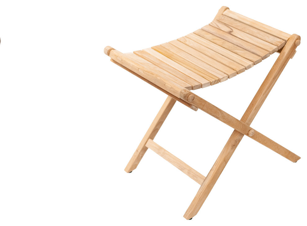 Nordic Style Teak Folding String Seat