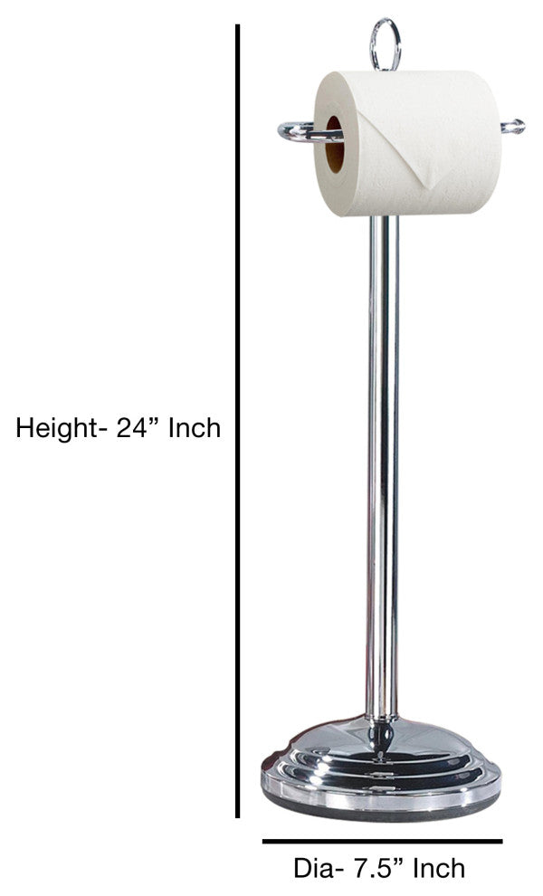 nu steel Toilet Tissue Holder, Polished Finish, Polished Finish