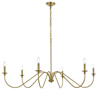 Living District Rohan 54" Chandelier in Satin Gold