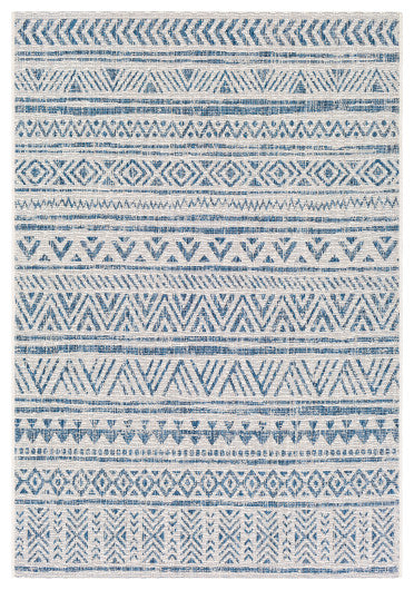 Surya Eagean EAG-2335 5'3" Round Rug, Denim/Navy/White