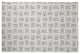 Criss Cross Bunnies Easter Chenille Rug, Whisper White, 2'x3'