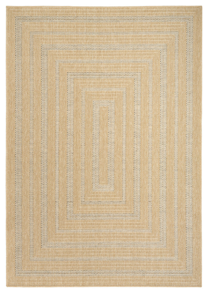 Nourison Tulum 4' x 6' Taupe Grey Outdoor Rug