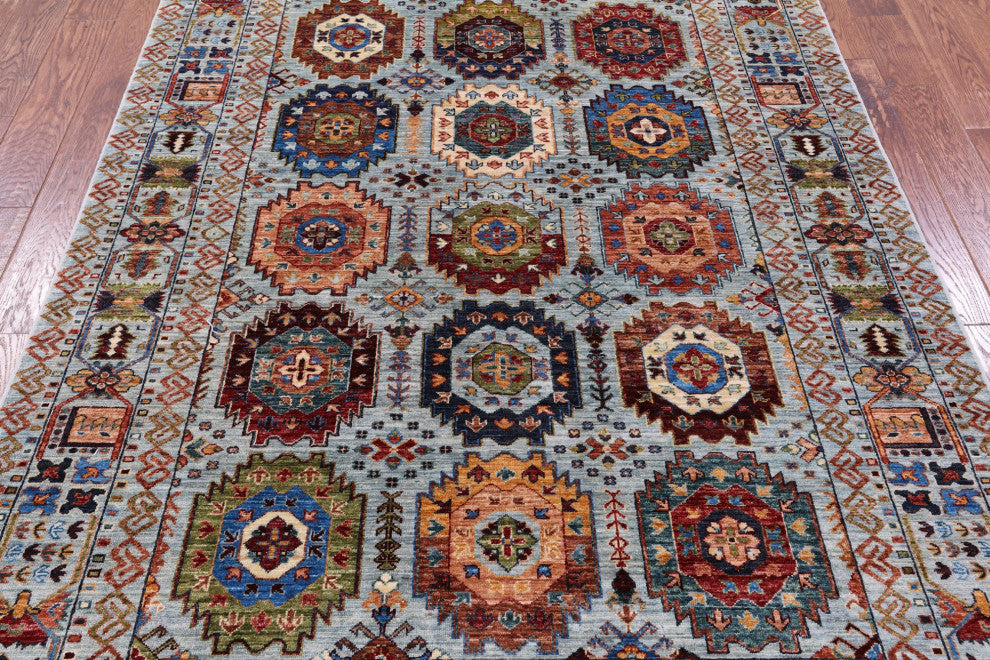 Fine Turkmen Ersari Handmade Rug 5' 8" X 7' 10" Q10567