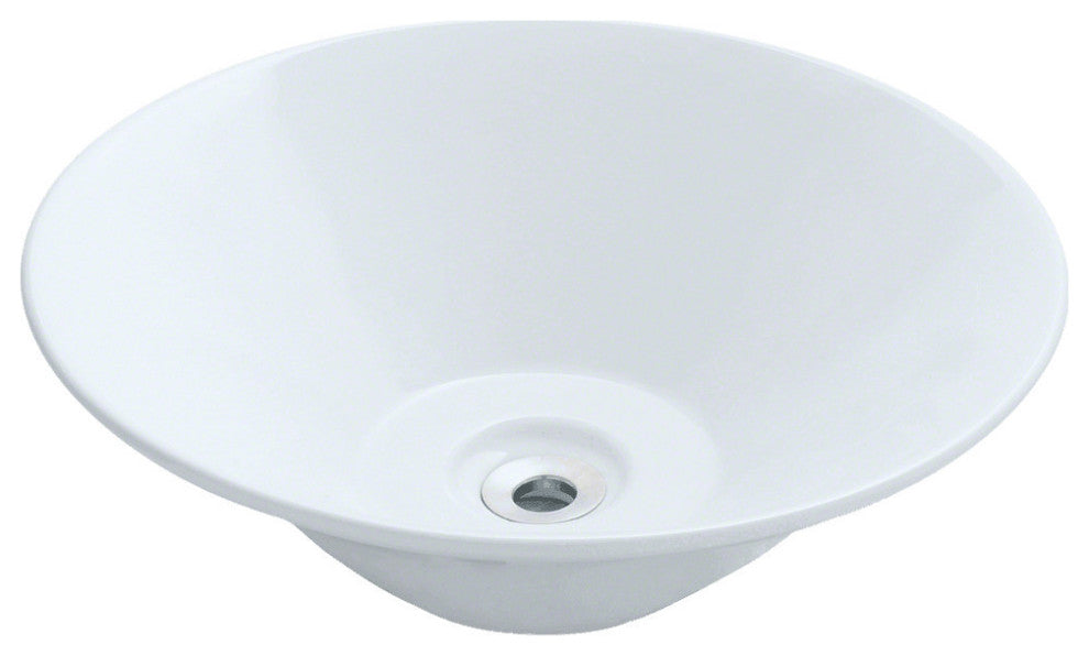 P022VW Porcelain Vessel Sink, White