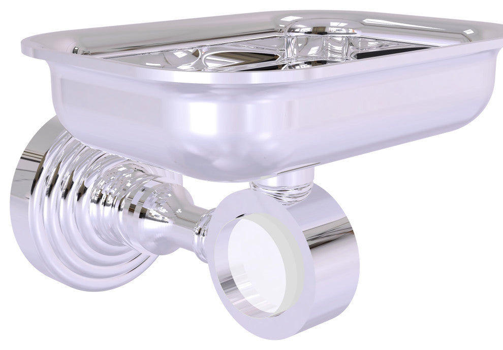 Pacific Grove Wall-Mount Soap Dish Holder, Polished Chrome
