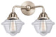 288-2W-SN-G532-LED 2 Light 15.5" Bath Vanity Light, Brushed Satin Nickel