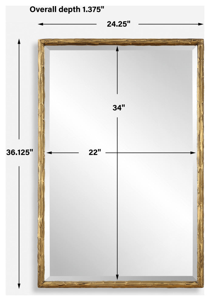 Uttermost - 09993 - Mirror - Sutton - Aged Gold