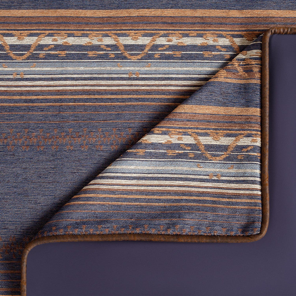 Estes Chenille Comforter Set, 3 Piece, Blue, Full