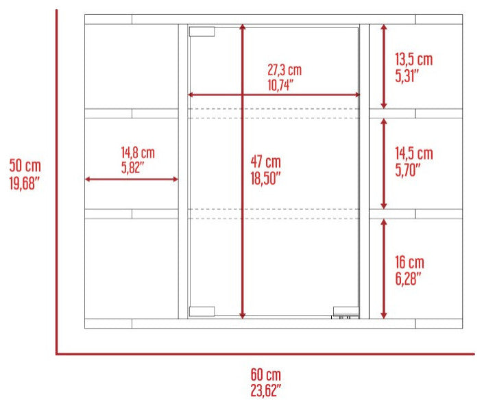Medicine Cabinet Milano, Bathroom, White